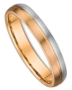 4mm Two Tone Gold Wedding Ring | 644A01